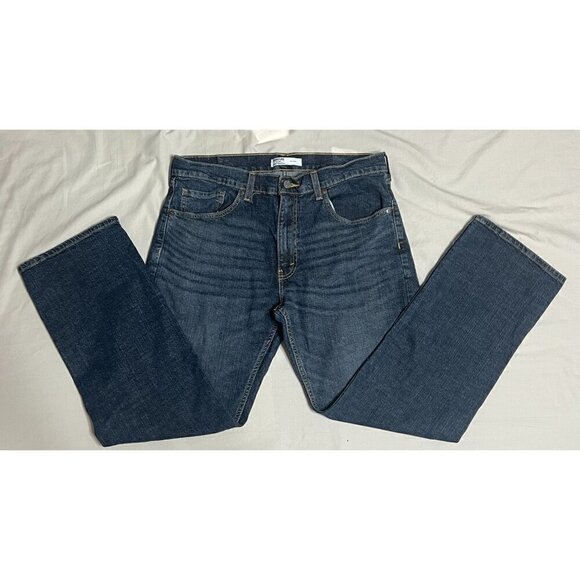 Levis Mens Relaxed Fit Jeans Size 34x30 Dark Wash Denim Classic 5-Pocket Style - Picture 1 of 12